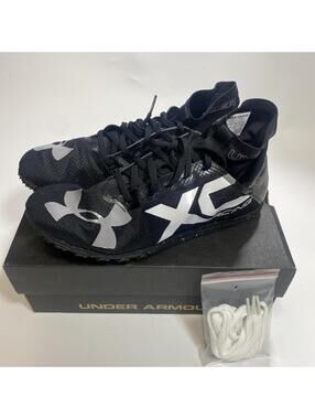 Under Armour Men Size 9 UA Charged Bandit XC Black Country Running 1287914-001
